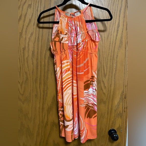 Boston Proper Women's Orange Dress - Sz 0 EUC - Picture 1 of 7